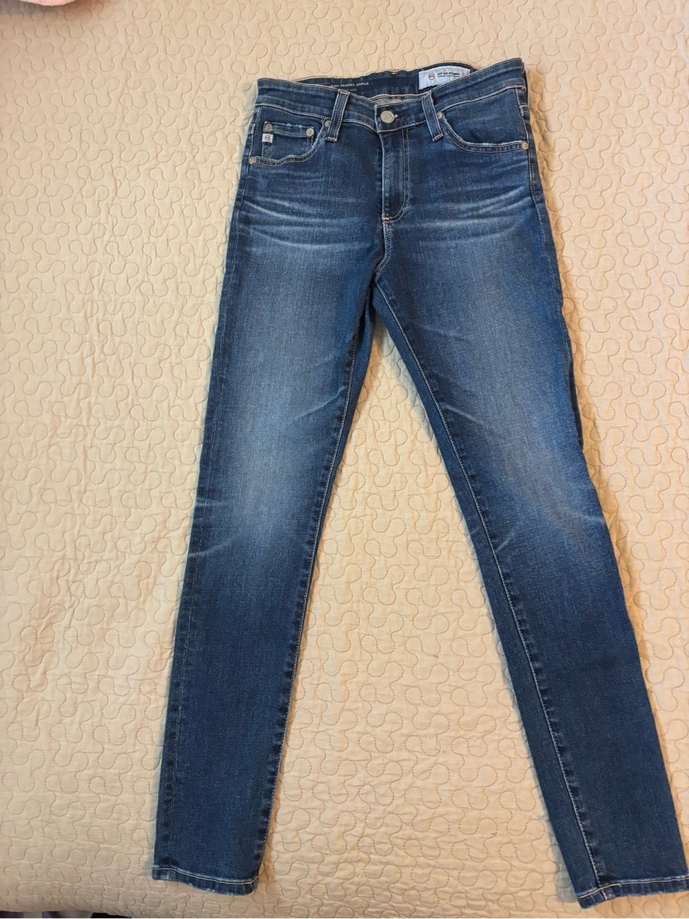 AG Adriano Goldschmied "The Farrah" Skinny Ankle Jeans Dark Blue Wash size 26R